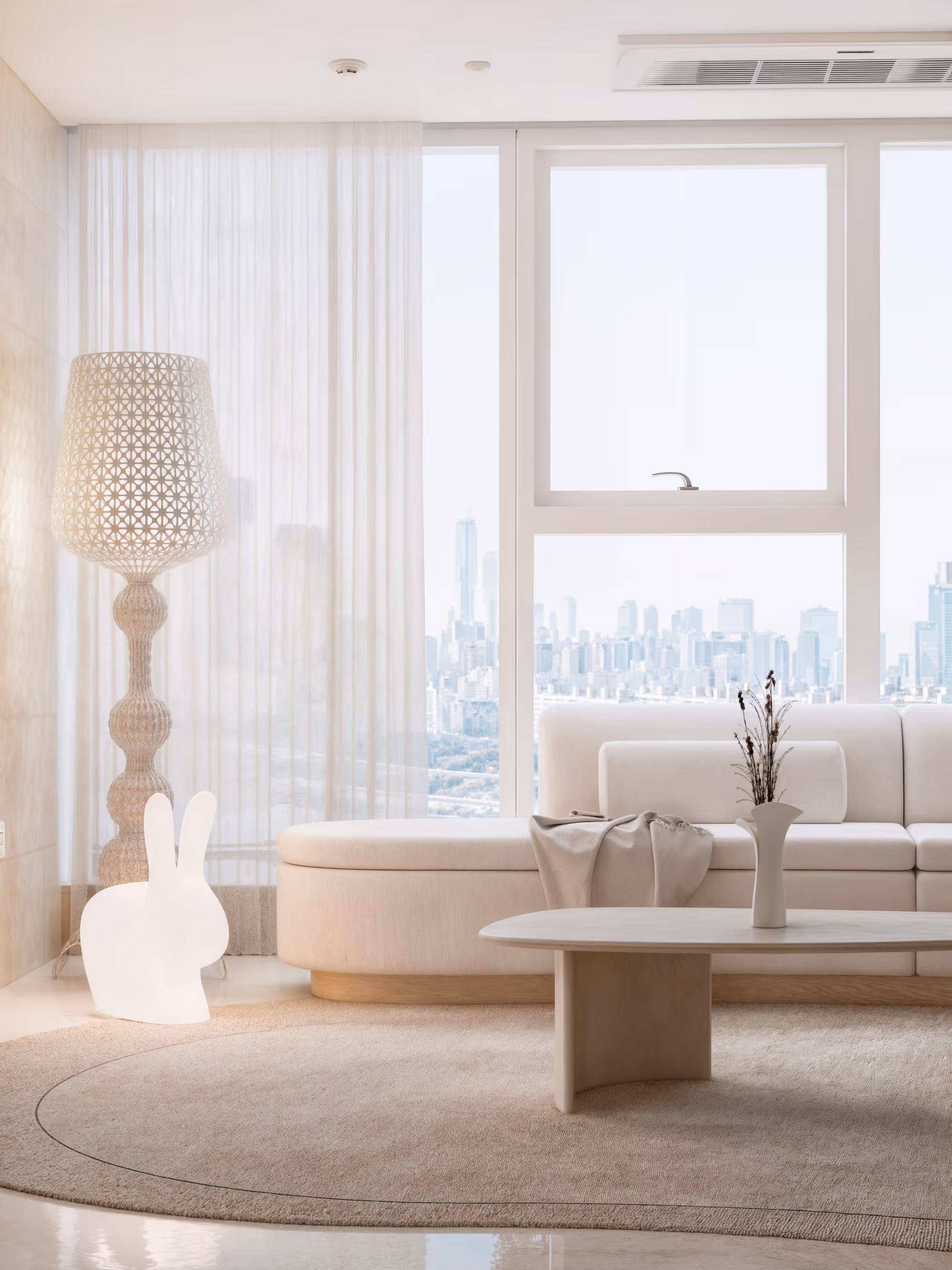 Monochromatic style living room